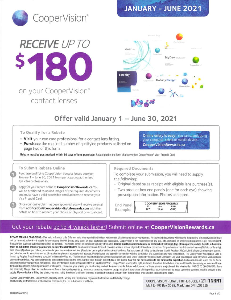 Coopervision Proclear Rebate Form